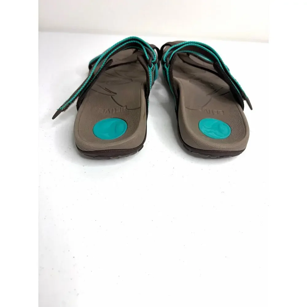 Vionic Mojave Women's Sandals EU 39 Chocolate Brown/Teal Arch Support Outdoors